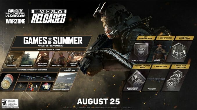 Call Of Duty Season Five Reloaded Is Here With New Olympics Themed Trials
