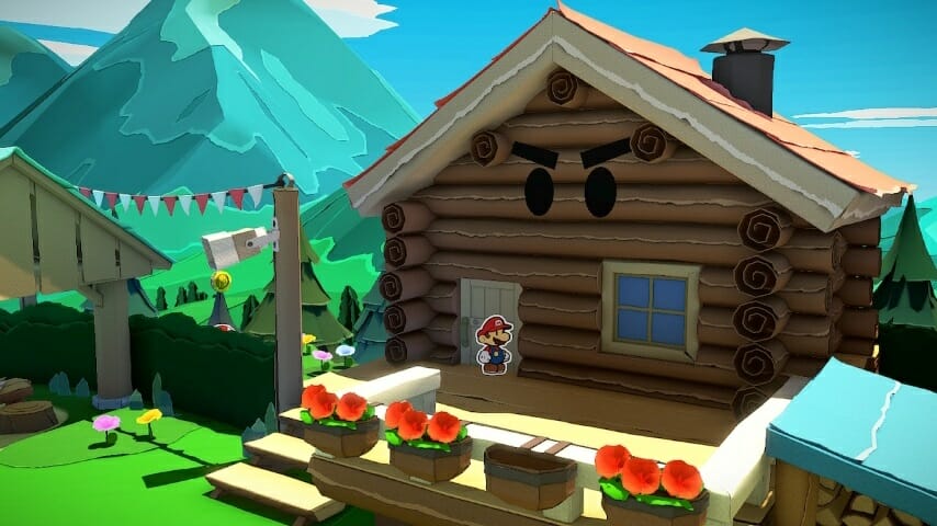 Paper Mario: The Origami King—How to Get in the Log Cabin