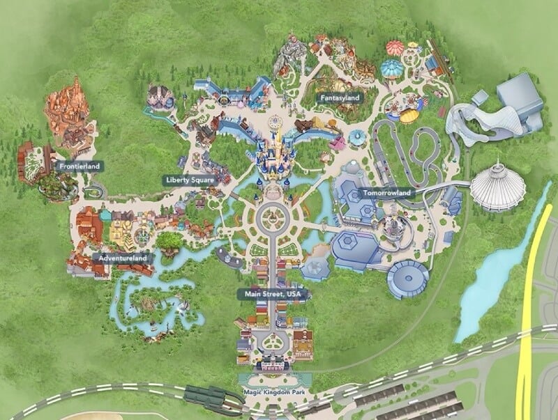 Magic Kingdom map