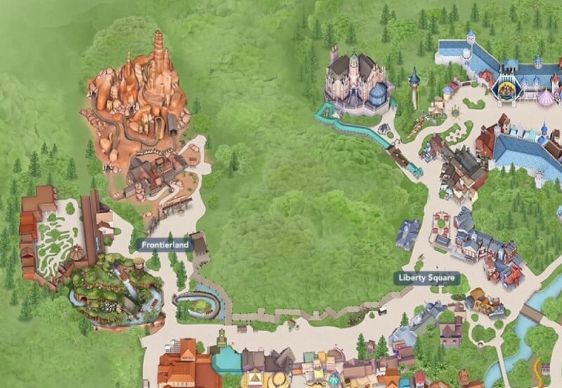 Magic Kingdom map