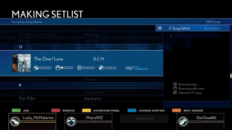 Rock Band 4 delisting licensed soundtracks